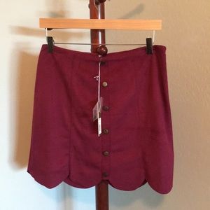 Lauren Conrad scalloped edge skirt